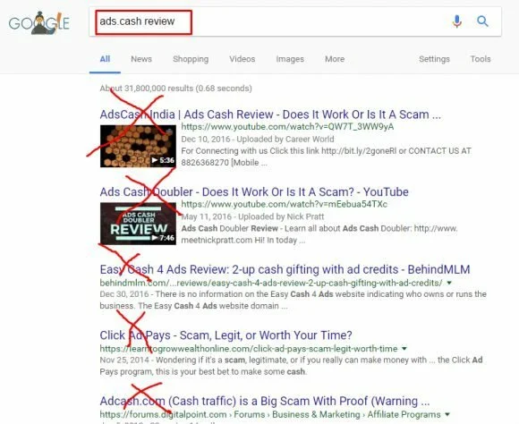 ads.cash review screenshot